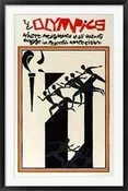 Framed Art 1976 Olympics by Romare Bearden 39 x 25