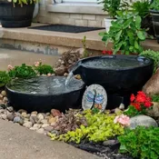 Spillway Bowl and Basin Fountian Kit – Iron Ore – 19″/21″