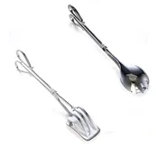 10″ Silver Salad Tong