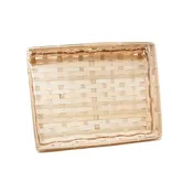 3 Bottle Flat Tray Basket - Willow Wicker