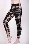 Bengal Tiger Tie Dye Ankle Length Yoga Legging- Caffe Latte