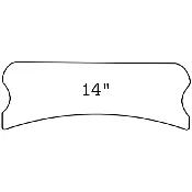 14-inch Radius Sanding Block for Unfretted Guitar Fingerboards