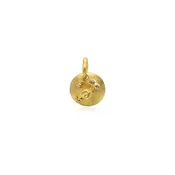18K Yellow Gold Snail Pendant