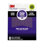 3M Pro Grade No-Slip Grip Sandpaper (3 Pack)