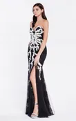 Lily’s Black Strapless Bodice Gown #C37
