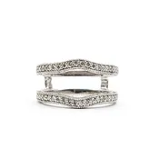 Ring Enhancer Milgrain .50ctw Round Diamonds 14kw 8mm Sz6.5 4.6g 126038018