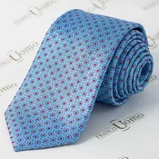 NT105 Luxe Woven-Silk Blue Necktie — Franco Uomo