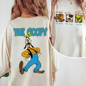 A Goofy Movie T-shirt With Goofy Shoes and Laugh Hat Shirt for Birthday Gift, Double Sided Tee