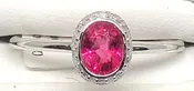 0.66ct Vivid Pink Spinel 14k wg
