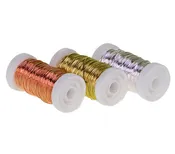 Metallic Wire Single 164 Ft Spool 24 Gauge (Silver)