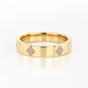 The Northstar Band | Diamond Floral Gold Band