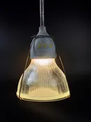 Vintage Crouse Hinds  Holophane Light Fixture Pendant QTY available