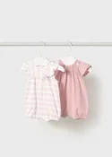 2-Piece Pink Bodysuit Set