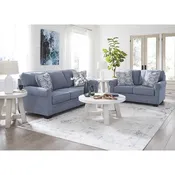 ASHLEY CARISSA MANOR DENIM LIVINGROOM