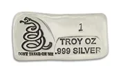 1 oz Silver Bar- Don't Tread On Me