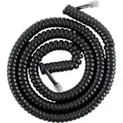 24 Foot Black Handset Cord (5/Pack)