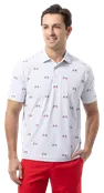 MEN'S SOLAIR COOL PRINT POLO. AMERICA 250. 900840A