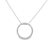 0.50 Carat Diamond Circle Pendant
