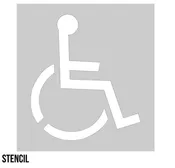 ADA Symbol Stencil (24"x32") | Highway Traffic Supply