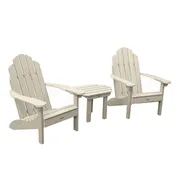 2 Classic Westport Adirondack Chairs with Westport Side Table