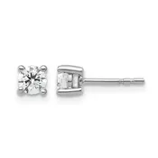 14K White Gold 1/2 Carat Lab Grown Diamond Studs