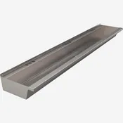 90" Three-Station Eco-Trough™ Stainless Steel Trough Sink