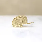 Adorable 14k Gold Retro Camper Charm