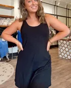 Active Yoga Romper Navy