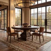 Acacia Round Dining Table