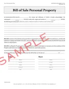 1020 Bill of Sale Personal Property