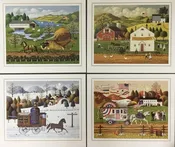 Charles Wysocki Four Seasons 4 Print Suite — Art & Frame MA