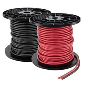2 Gauge 12V  RV Wiring Black & Red Set Battery Cable