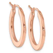 14kt Rose Gold hoop earrings. — Scott Reising Jewelers