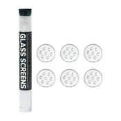 10mm Small Honeycomb Glass Pipe Screens 50ct Tube