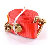 4 inch x 40 ft Winch Strap Chain Clevis Hook