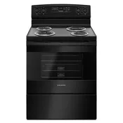 AMANA  30-inch Electric Range with Self-Clean Option - Black (ACR4503SFB)