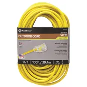12/3 x 50' YELLOW lighted ends USA made