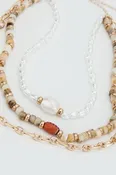Bead Pearl Gold Necklace