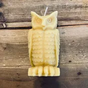 Beeswax Owl Candle