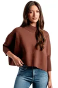 Aja Sweater, Heather Brown