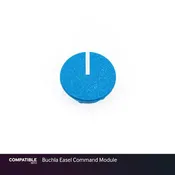 12mm Blue Knob Cap with Line for Buchla Easel Command Module