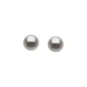 Freshwater 14K Gold Cultured Pearl Stud Earrings 6mm