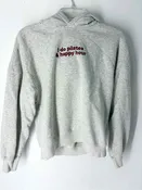 ABERCROMBIE Gray Red Size MEDIUM Sweatshirt