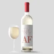 50th Birthday Wine Labels, Pack of 4