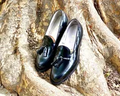 660 Tassel Loafer Black Calfskin — Ealdwine Raleigh