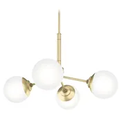 Hepburn Painted Modern Brass Chandelier by Hunter Fan Company