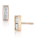 DOUBLE DIAMOND BAGUETTE EARRINGS
