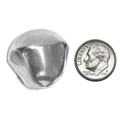 1.25″ Jingle Bells – Silver – 5 pc. pkg.