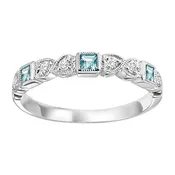 10K Mixable Ring - BLUE TOPAZ