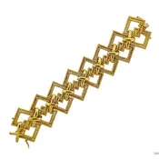 1970s Tiffany & Co Gold Wide Bracelet